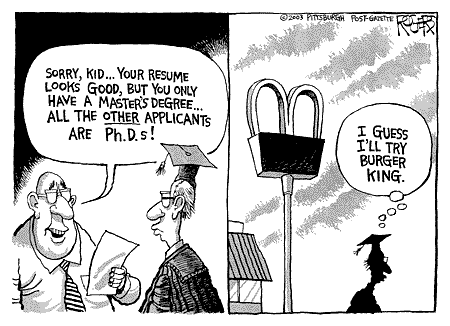 Unemployment cartoon